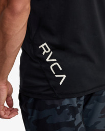 8 VA Sport Vent - Short Sleeve Top for Men Black V9021RSV RVCA