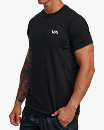 5 VA Sport Vent - Short Sleeve Top for Men Black V9021RSV RVCA