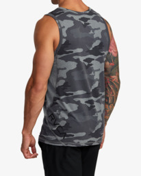 6 Sport Vent Tank Top Brown V9031RST RVCA