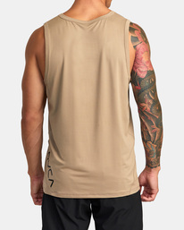 2 Sport Vent Tank Top Grey V9031RST RVCA
