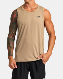 1 Sport Vent Tank Top Grey V9031RST RVCA