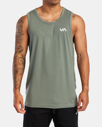1 Sport Vent Tank Top Green V9031RST RVCA