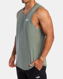 4 Sport Vent Tank Top Green V9031RST RVCA