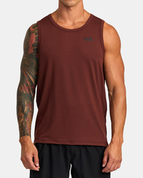 1 Sport Vent Tank Top Brown V9031RST RVCA