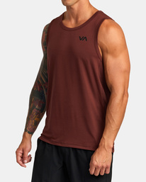4 Sport Vent Tank Top Brown V9031RST RVCA
