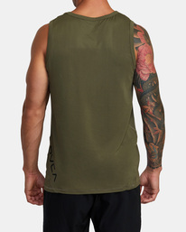 3 Sport Vent Tank Top Green V9031RST RVCA