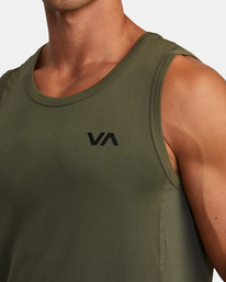 4 Sport Vent Tank Top Green V9031RST RVCA