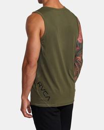 6 Sport Vent Tank Top Green V9031RST RVCA