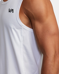 8 Sport Vent Tank Top White V9031RST RVCA