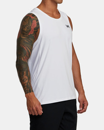 6 Sport Vent Tank Top White V9031RST RVCA
