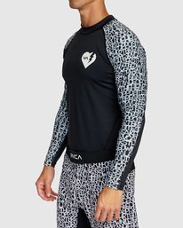 5 BEDWIN LONG SLEEVE RASHGUARD  VR013RRG RVCA