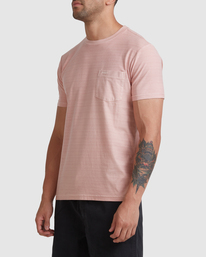 5 Texture Stripe - T-Shirt for Men Gray W1KTRDRVP1 RVCA