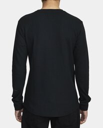 5 Recession Day Shift - Long Sleeve Thermal Top for Men Black W1KTRKRVP1 RVCA