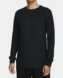 3 Recession Day Shift - Long Sleeve Thermal Top for Men Black W1KTRKRVP1 RVCA
