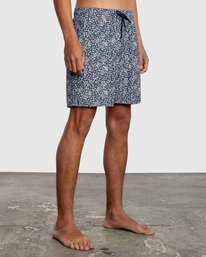 5 Perry 17" - Elasticated Shorts for Men Blue W1VORHRVP1 RVCA
