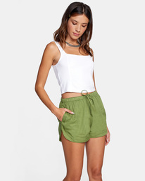 5 New Yume Drawcord Shorts Green W202PRNY RVCA
