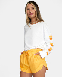 3 New Yume Drawcord Shorts Yellow W202PRNY RVCA