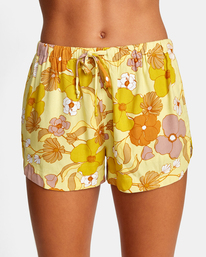 5 New Yume Drawcord Shorts Yellow W202PRNY RVCA