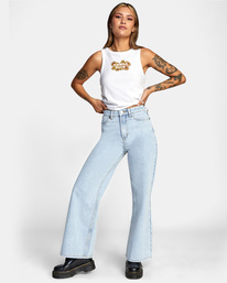 3 Coco Wide Leg Denim Pants Multicolor W3063RCO RVCA