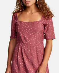2 Peachy - Short Sleeve Dress for Women Purple W3DRRBRVP1 RVCA