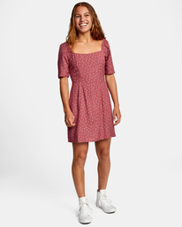 3 Peachy - Short Sleeve Dress for Women Purple W3DRRBRVP1 RVCA