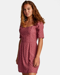 4 Peachy - Short Sleeve Dress for Women Purple W3DRRBRVP1 RVCA