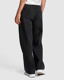 4 Coco - Jean évasé pour Femme Noir W3PNRBRVP1 RVCA