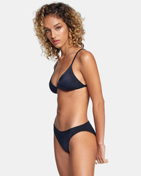 4 Solid Medium - Medium Bikini Bottoms for Women Black W3SBRORVP1 RVCA