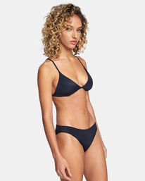 6 Solid Medium - Medium Bikini Bottoms for Women Black W3SBRORVP1 RVCA