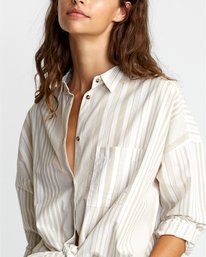 2 Habit - Oversized Long Sleeve Shirt for Women  W3SHIARVP1 RVCA