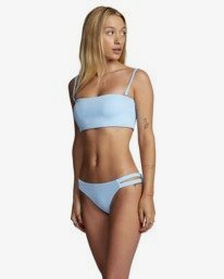 1 Solid Bandeau - Bikini Top for Women Blue W3STRMRVP1 RVCA