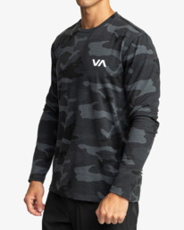1 Sport Vent - Long Sleeve Sports Top for Men Green W4KTMARVP1 RVCA