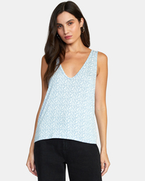 0 Minted Tank Top Blue W9021RMI RVCA