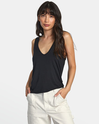 0 Minted Tank Top Black W9021RMI RVCA