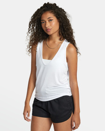 4 Minted Tank Top Orange W9021RMI RVCA