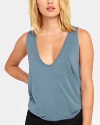 2 Minted Tank Top Orange W9021RMI RVCA