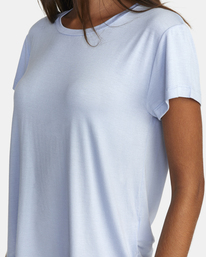 2 Recess 3 Crewneck Tee Blue W9082RR3 RVCA