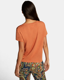 rvca, Recess 3 Crewneck Tee, COCOA (cca) RECESS 3 TEE W9082RR3