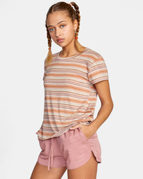 4 Recess 3 Crewneck Tee Grey W9082RR3 RVCA