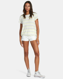 3 Recess 3 Crewneck Tee Yellow W9082RR3 RVCA