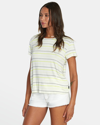 4 Recess 3 Crewneck Tee Yellow W9082RR3 RVCA