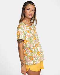5 Recess 3 Crewneck Tee Yellow W9082RR3 RVCA