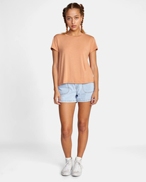 3 Recess 3 Crewneck Tee Purple W9082RR3 RVCA