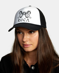 3 Unphased Trucker Hat Grey WAHWWRUN RVCA