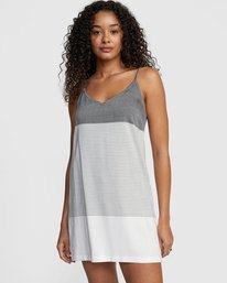 0 Odyssey Striped Tank Dress Black WD15TROD RVCA