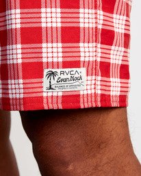 4 Evan Mock Palaka - Swim Shorts for Men Red X1BSRBRVS1 RVCA