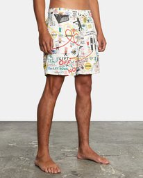 4 Espo Elastic - Recycled Swim Shorts for Men White X1VORBRVS1 RVCA