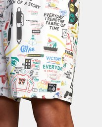 6 Espo Elastic - Recycled Swim Shorts for Men White X1VORBRVS1 RVCA