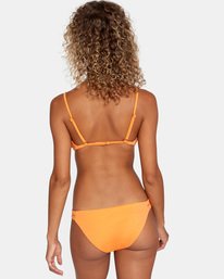 2 Solid Trilette - Recycled Bikini Top for Women Orange X3STRVRVS1 RVCA