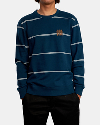 1 Camden - Pullover Crew Sweatshirt for Men Blue Z1CRRDRVF1 RVCA